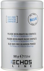 Беспылевой блонд-порошок голубой Echosline Bleaching Polvere Decolorante Blu Compatta 500г