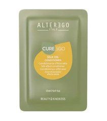 ALTER EGO ITALY CUREEGO Silk Oil Кондиціонер для блиску пористого, неслухняного волосся з ефектом шовку (саше), 12 мл (оригінал)