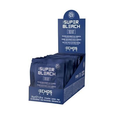 Безпиловий блонд-порошок блакитний Echosline Bleaching Polvere Decolorante Blu Compatta 35г