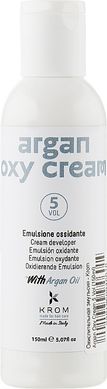 Окислительная эмульсия с маслом арганы KROM ARGAN OXY CREAM 5 vol 1.5% 150 мл (Оригинал)