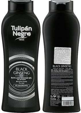 Гель для душу "Чорний женьшень" Tulipan Negro 650 мл