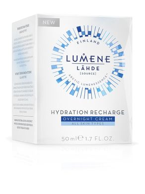 Нічний зволожуючий крем - Lumene Lahde Hydration Recharge Overnight Cream