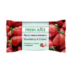 Мыло косметическое (Клубника и сливки) - Fresh Juice Strawberry & Cream