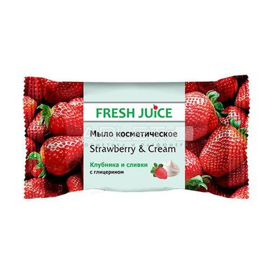 Мыло косметическое (Клубника и сливки) - Fresh Juice Strawberry & Cream