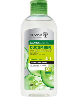 Міцелярна вода для обличчя - Dr.Sante Cucumber Balance Control 200мл