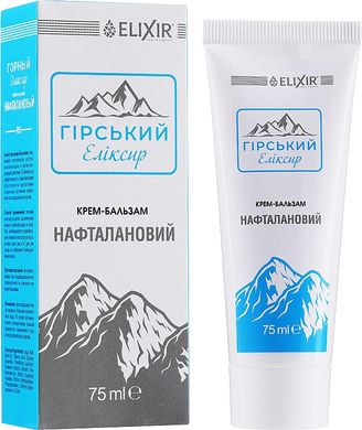 Крем-бальзам Гірський Еліксир нафталановий 75 мл Еліксир (оригінал)