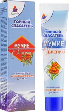 Крем - бальзам Гірський Рятувальник мумійо з обліпихою 75 мл Еліксир (оригінал)