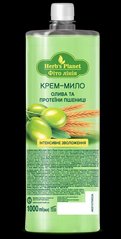 Крем-мило Оливка та протеїни пшениці, 1000 мл, Herb`s Planet (Оригінал)