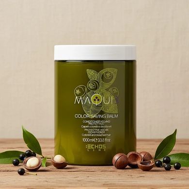 Кондиціонер веганський для захисту фарбованого волосся MAQUI 3 Color Saving Balm ECHOSLINE, 1000 мл