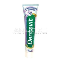 Зубная паста антимикробная фторсодержащая с серебром - Витэкс Dentavit 160мл.