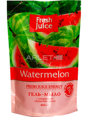 Гель-мило дой-пак з гліцерином (Кавун) - Fresh Juice Watermelon 460ml