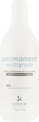 Профессиональный продукт для химической завивки волос KROM Permanent Multigrade 1л (Оригинал)