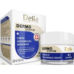 Крем для обличчя Delia Dermo System Semi-Rich антивіковий 50мл