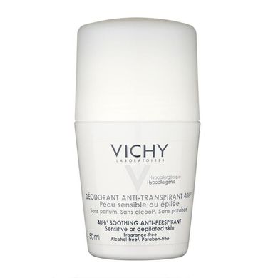 Шариковый дезодорант для чувствительной кожи - Vichy Sensitive Anti-Transpirant 48H2 (Оригинал)