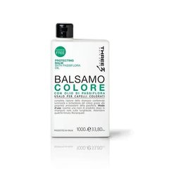 FAIPA THREE 3 HC COLORE Balsamo Бальзам для фарбованого волосся захисний з Пасифлорою pH2.9, 1л (Оригінал)
