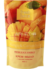 Крем-мыло "Манго и карамбола" - Fresh Juice Mango & Carambol (сменный блок)