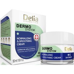 Нормалізуючий та зволожуючий крем для обличчя Delia Dermo System Normalizing & Soothing 50 мл
