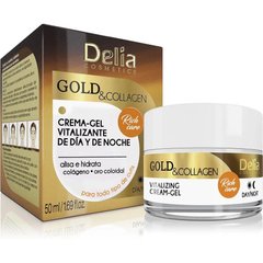 Витализирующий крем-гель для лица Delia Gold & Collagen Vitalizing Cream-Gel 50 мл