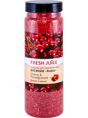 Бусинки для ванны - Fresh Juice Bath Bijou Rubin Cherry and Pomergranate 450г