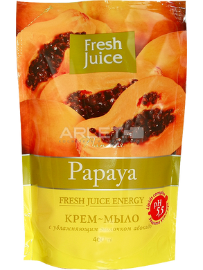 Крем-мило "Папайя" - Fresh Juice Cream-Soap Papaya (змінний блок)