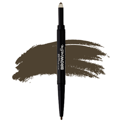 Олівець-тіні для брів - Maybelline Brow Satin Duo Eyebrow Pencil (Оригінал) №02 Medium Brown