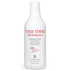 Шампунь очищающий для жирных волос с ментолом KROM TEA TREE 1000 мл (Оригинал)