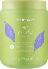 Маска проти жовтизни волосся Echosline No Yellow Mask 1000 мл (Оригінал)