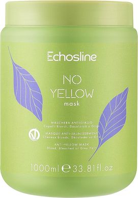 Маска проти жовтизни волосся Echosline No Yellow Mask 1000 мл (Оригінал)