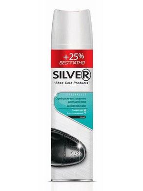 Спрей-фарба відновлювач для гладкої шкіри - Silver чорний (Оригінал)